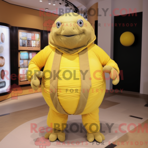Gul Glyptodon maskot...