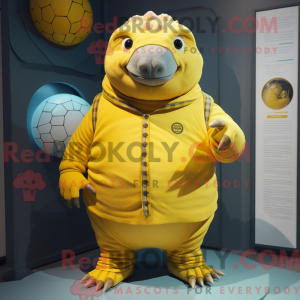 Gul Glyptodon maskot...