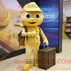 Gold Cod maskot kostume...