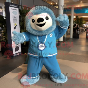 Blue Giant Sloth mascot...