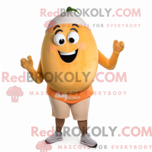 Tan Mango maskot kostyme...