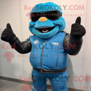 Cyan Enchiladas maskot...