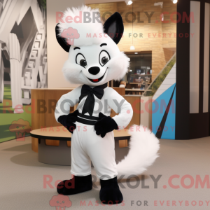 Wit Skunk-mascottekostuum...