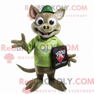Olive Chupacabra mascot...