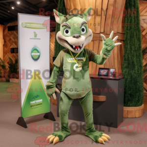 Oliven Chupacabra maskot...