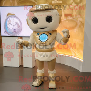 Personaggio mascotte beige...