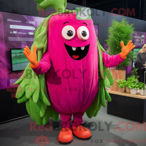 Máscara de vendedor magenta...