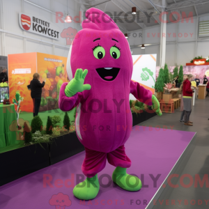 Máscara de vendedor magenta...
