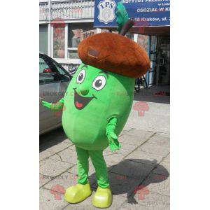 Kæmpe brun og grøn agern maskot. Acorn kostume - Redbrokoly.com