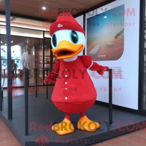 Máscara de Pato Vermelho...