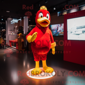 Red Duck maskot...