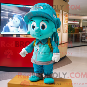 Turquoise Momentum mascot...