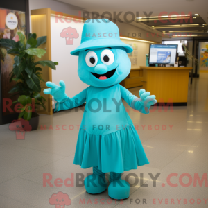 Turquoise Momentum mascot...