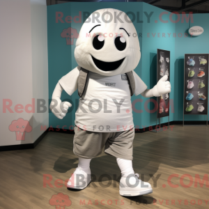 Sølv Squash máscara kostyme...