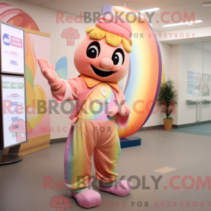 Peach Rainbow mascot...