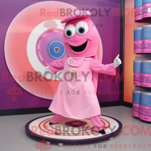 Pink Plate Spinner maskot...