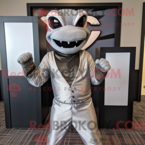 Sølv Python maskot kostume...