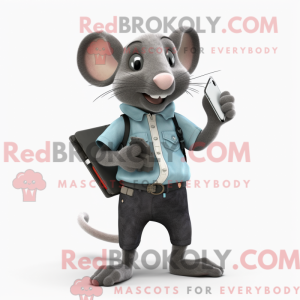Zwarte Rat mascottekostuum...
