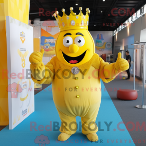 Gele Koning mascotte...
