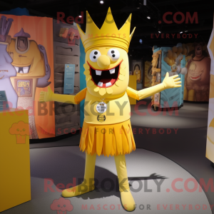 Gele Koning mascotte...