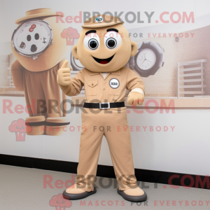 Tan Wrist Watch maskot...
