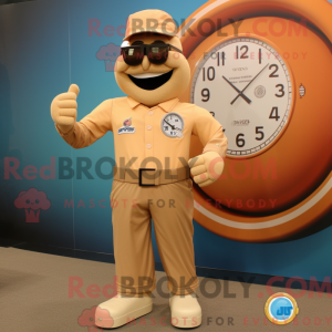 Tan Wrist Watch maskot...