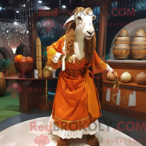 Rust Boer Goat maskot...