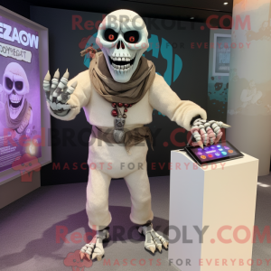 Cream Undead maskot kostume...
