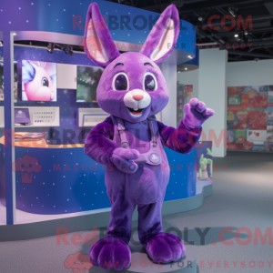 Purple Rabbit mascot...