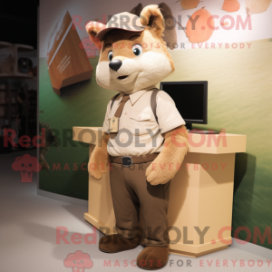 Maskotka Tan Fox w stylu...