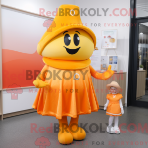Goudoranje mascottekostuum...