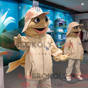 Mascotte de poisson Betta...