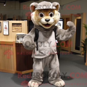 Silver Mountain Lion mascot...