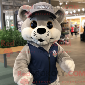 Silver Mountain Lion mascot...