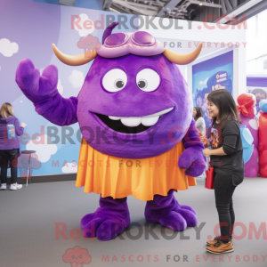 Postava maskota Purple Beef...