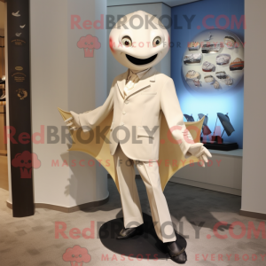 Kremowa maskotkostymefigura...