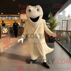Cream Stingray mascot...