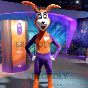 Purple Gazelle mascot...