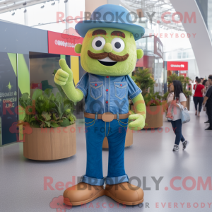 Oliven Hamburger maskot...