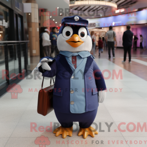 Navy Penguin maskot kostume...