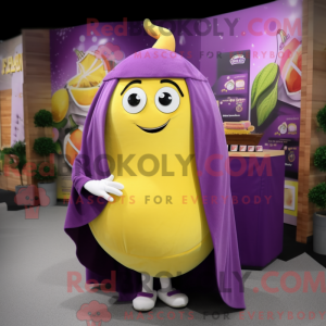 Lilla citron maskot kostume...