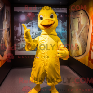 Gul gæs maskot kostume...