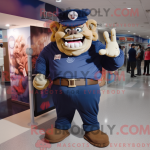 Navy Ogre mascot costume...
