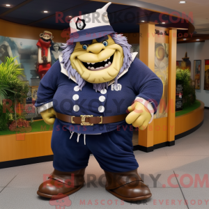 Navy Ogre mascottekostuum...