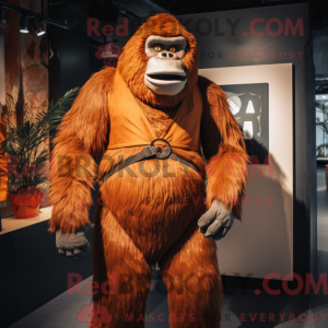 Rust Gorilla maskot kostume...