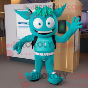 Postava maskota Teal Devil...