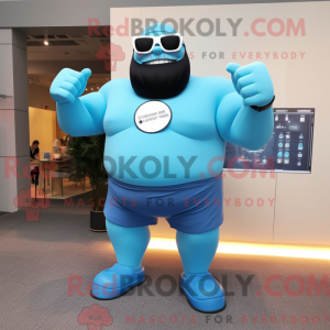 Costume mascotte Sky Blue...