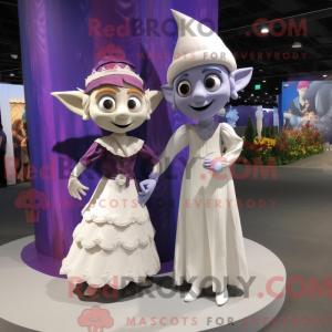 Purple Elf-maskotdraktfigur...