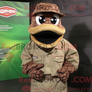 Brown Anaconda mascot...