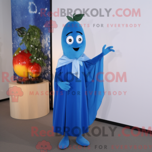 Blå reddik maskot...